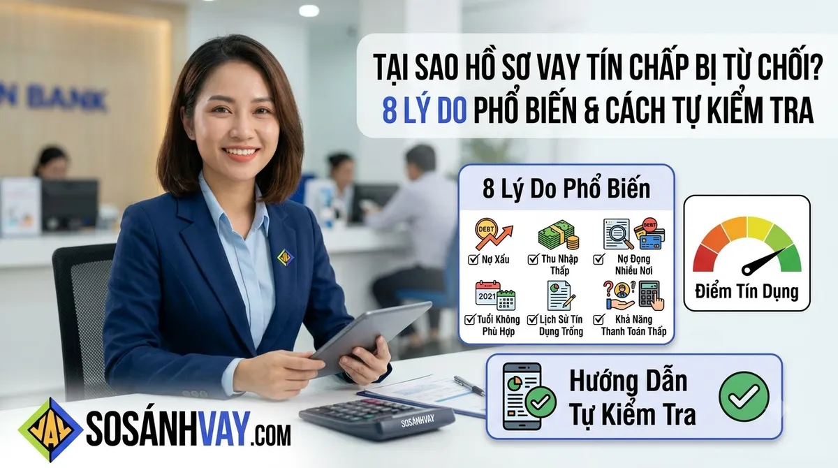 Hồ sơ vay tín chấp bị từ chối vì sao và 8 lý do thường gặp cần kiểm tr