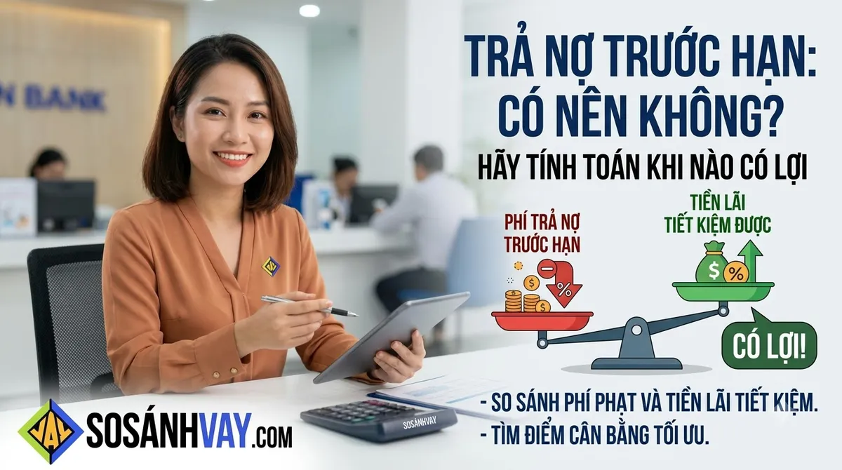 Tất toán trước hạn có mất phí không và cách tính thời điểm trả nợ sớm có lợi