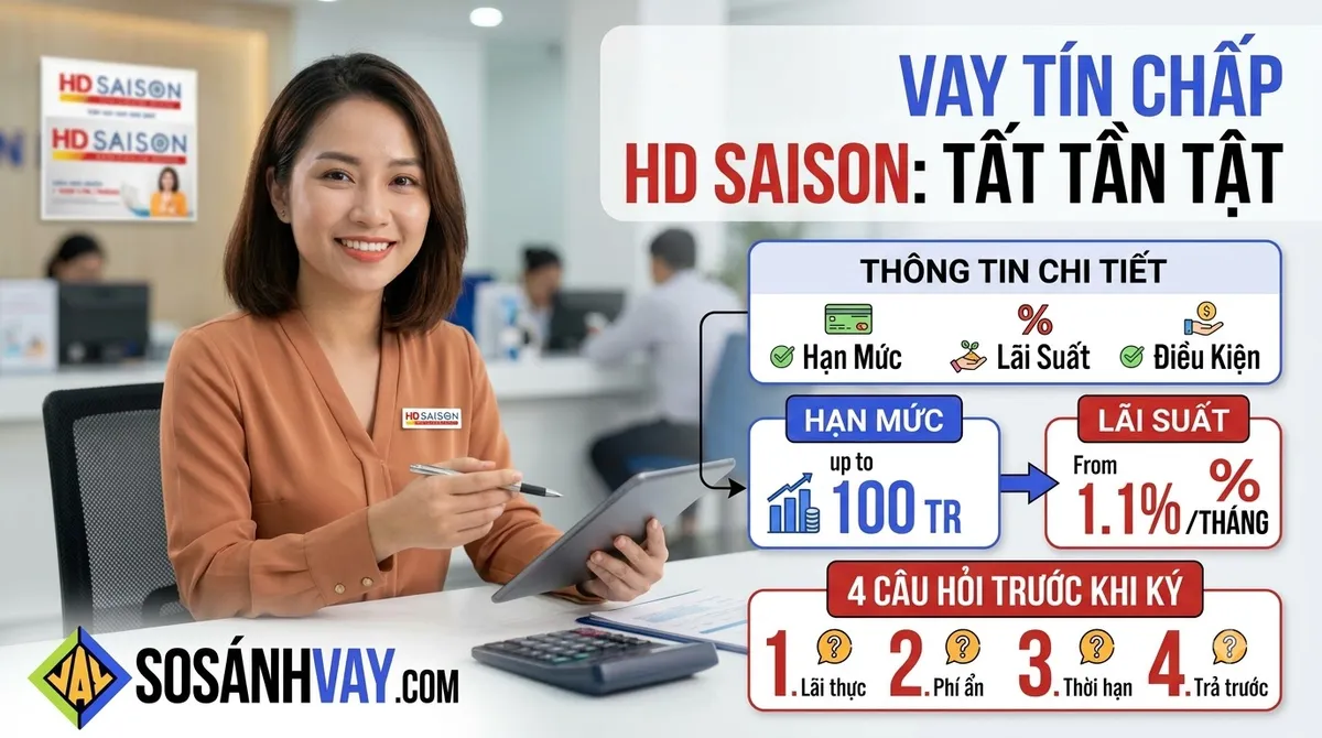 Vay tín chấp tại HD SAISON