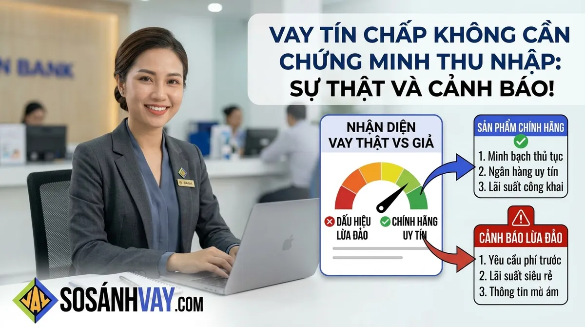 Vay tín chấp không cần chứng minh thu nhập có thật không